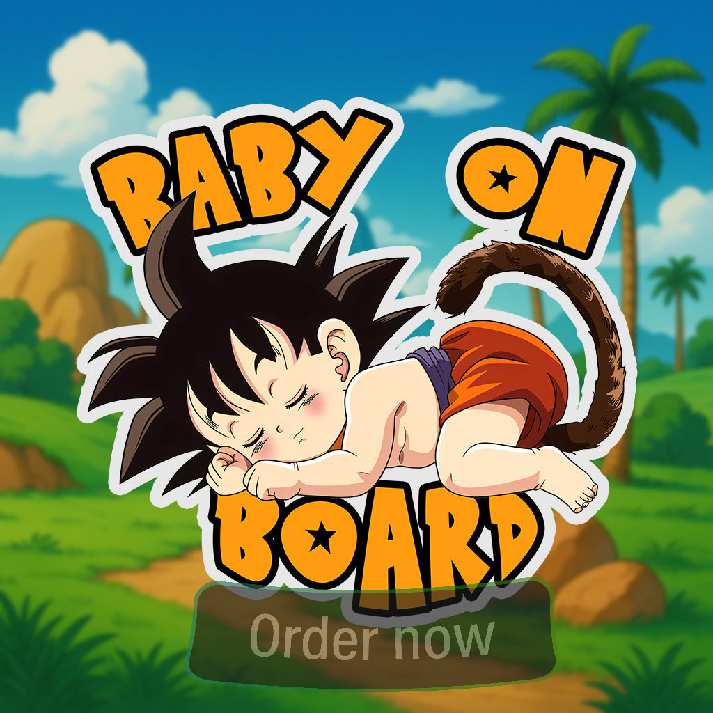 Baby on Board DBZ Anime Car Sticker Collection