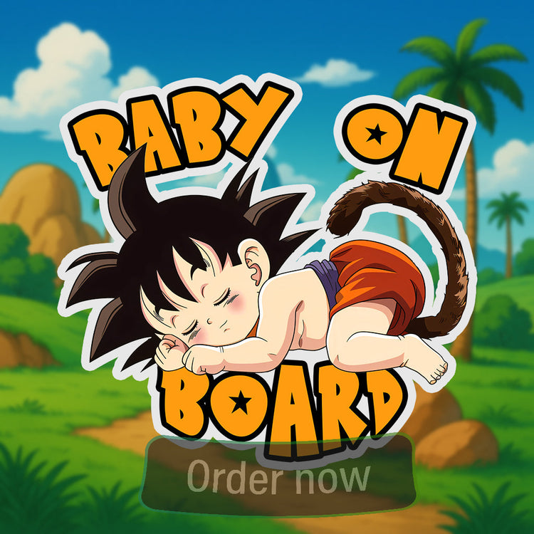 Baby on Board DBZ Anime Car Sticker Collection