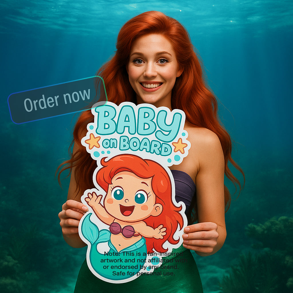 Baby on Board Animated Princesses Sticker Collection