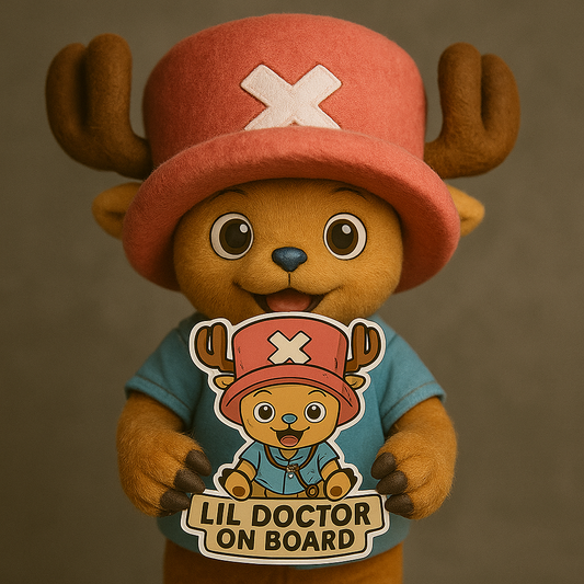 Lil Doctor On Board – Cute Baby Chopper Baby On Board Car Sticker | One Piece Inspired