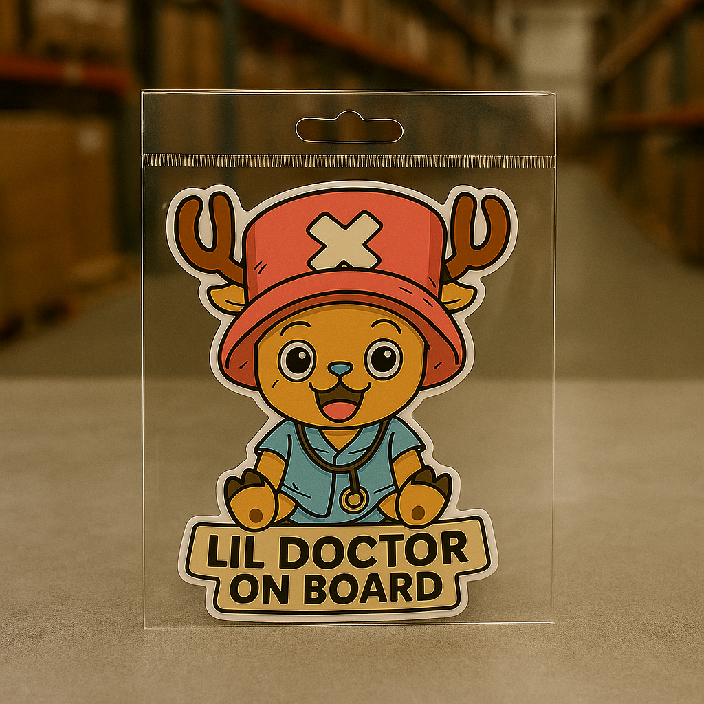 Lil Doctor On Board – Cute Baby Chopper Baby On Board Car Sticker | One Piece Inspired