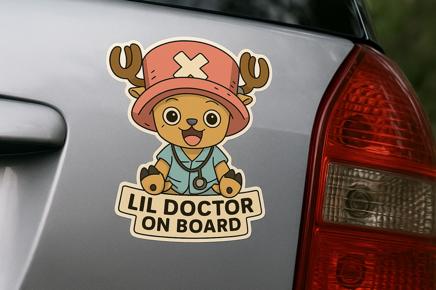Lil Doctor On Board – Cute Baby Chopper Baby On Board Car Sticker | One Piece Inspired