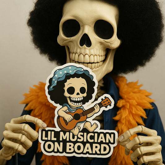 Lil Musician On Board – Cute Baby Brook Baby On Board Car Sticker | One Piece Inspired
