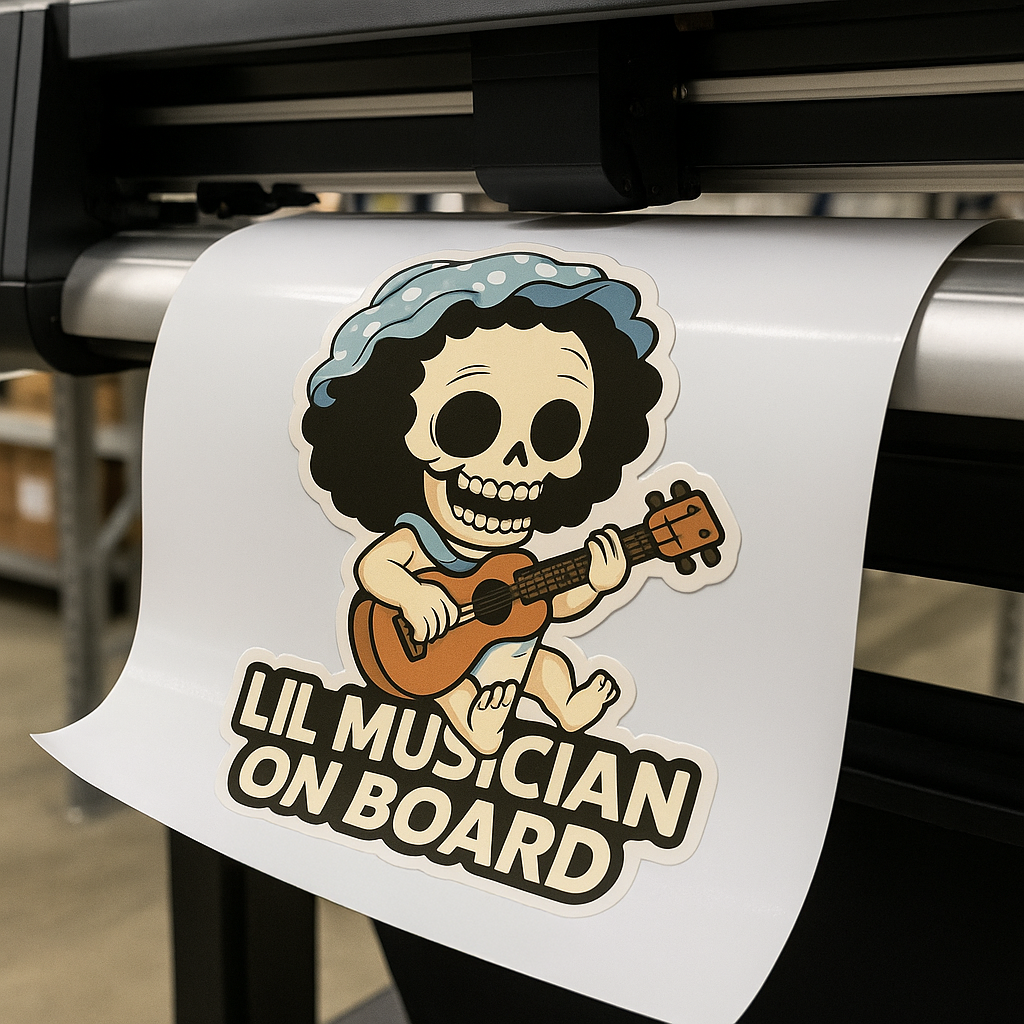 Lil Musician On Board – Cute Baby Brook Baby On Board Car Sticker | One Piece Inspired