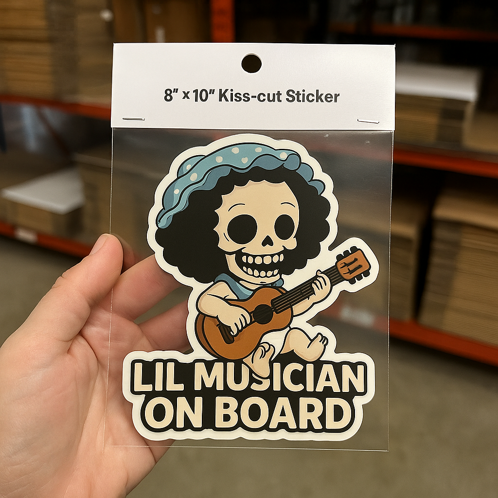 Lil Musician On Board – Cute Baby Brook Baby On Board Car Sticker | One Piece Inspired