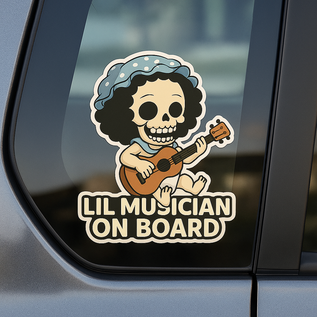 Lil Musician On Board – Cute Baby Brook Baby On Board Car Sticker | One Piece Inspired