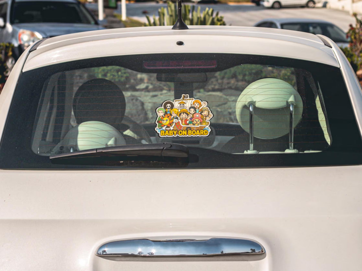 Baby On Board β Straw Hats One Piece Car Sticker | Cute Vinyl Decal on Thousand Sunny