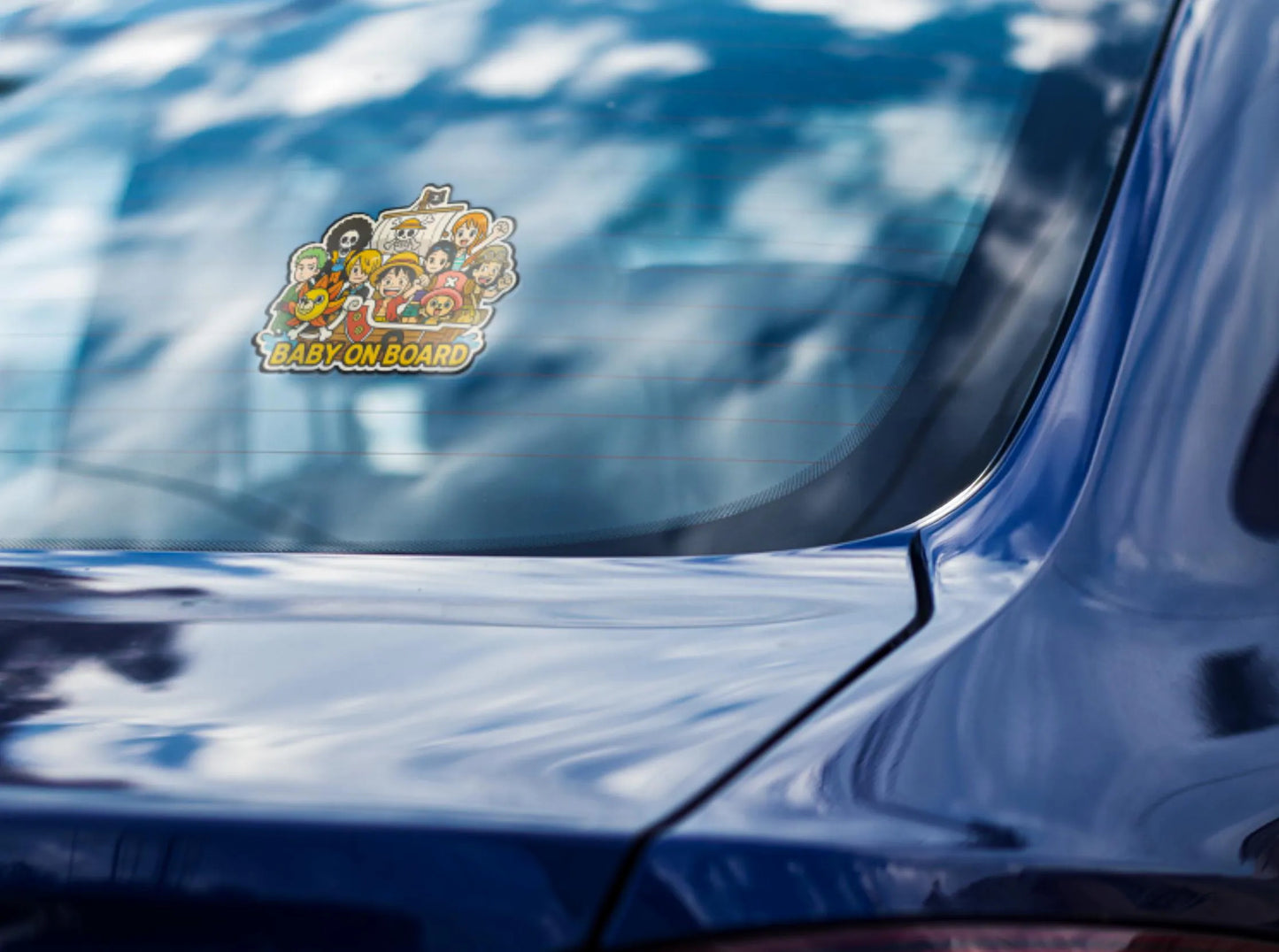 Baby On Board β Straw Hats One Piece Car Sticker | Cute Vinyl Decal on Thousand Sunny