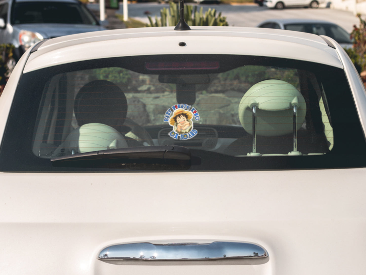Lil Pirate King On Board – Cute Baby Boy Luffy | Baby On Board Car Sticker | One Piece Inspired Vinyl Decal