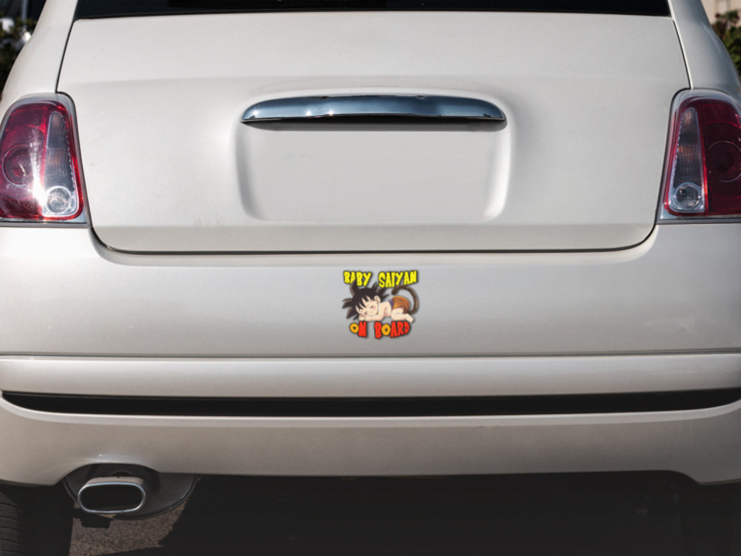 Baby Saiyan On Board – Cute Boy Goku Baby On Board Car Sticker | Dragon Ball Z Inspired Vinyl Decal