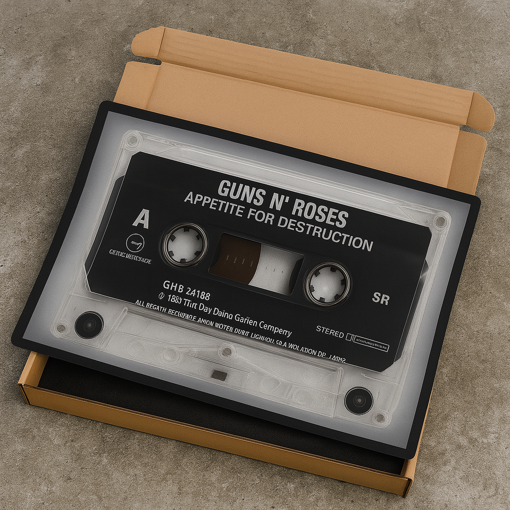 Guns N Roses Cassette Doormat – Appetite for Destruction Vintage Rug