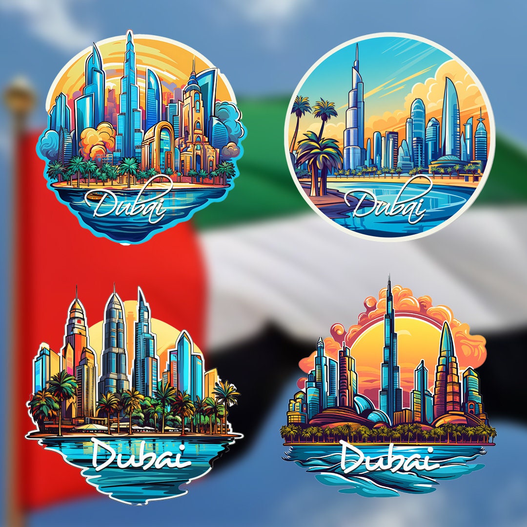 100+ Travel Destination Digital Stickers – Famous Landmarks, Countries & Tourism Decals for Laptop, Car, Scrapbook & Luggage