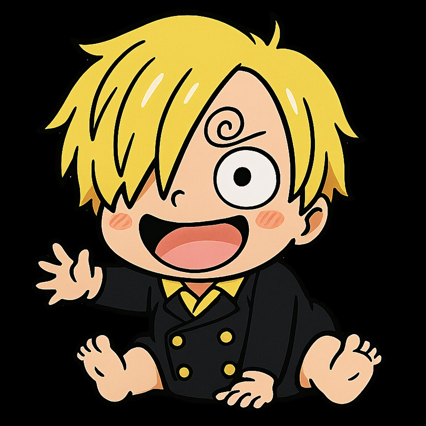 Digital Print Cute Baby Strawhats Pirates, One Piece Anime, Printable, DIY Crafts, Scrapbooks, Car Decals, Stickers, Quality Fast Download