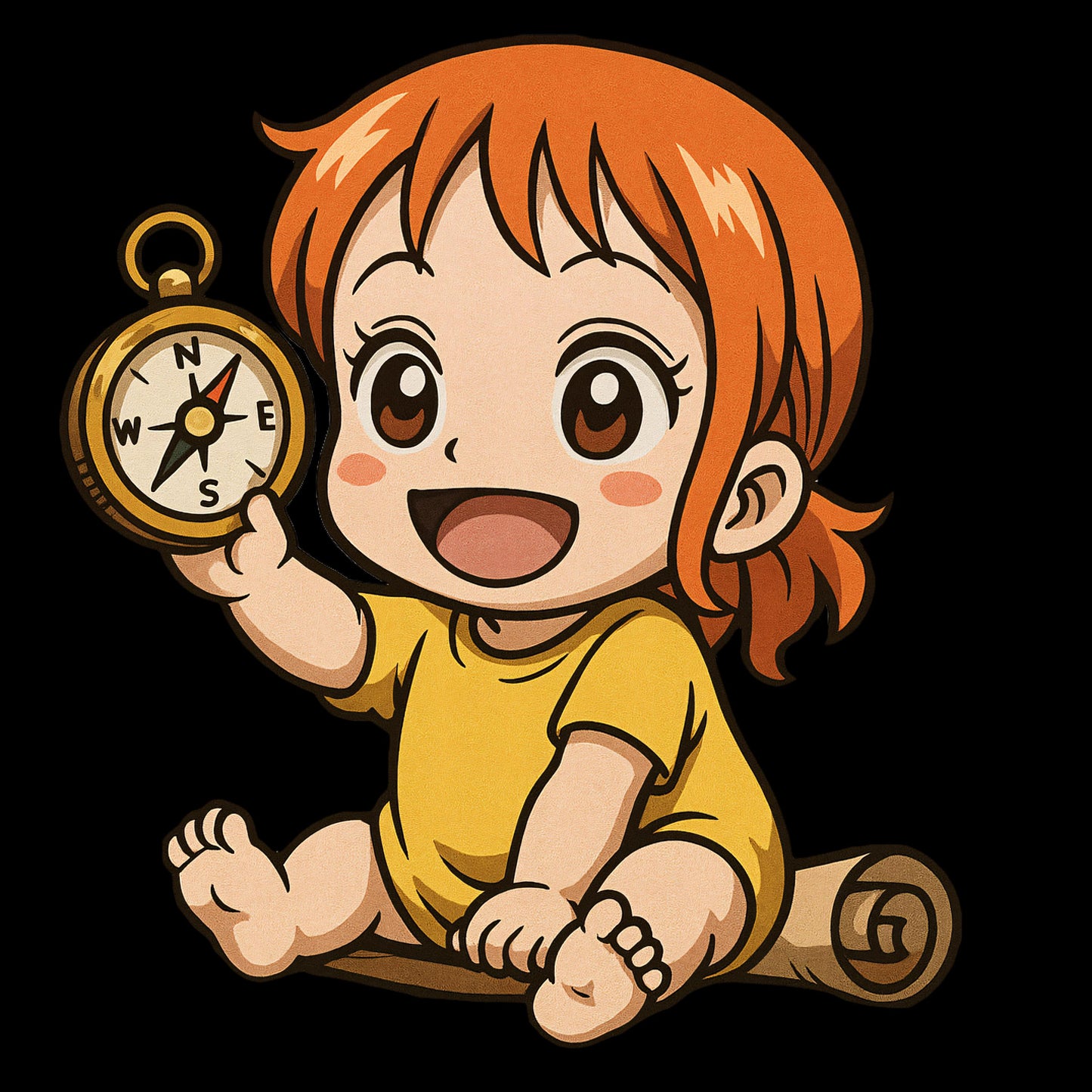 Digital Print Cute Baby Strawhats Pirates, One Piece Anime, Printable, DIY Crafts, Scrapbooks, Car Decals, Stickers, Quality Fast Download