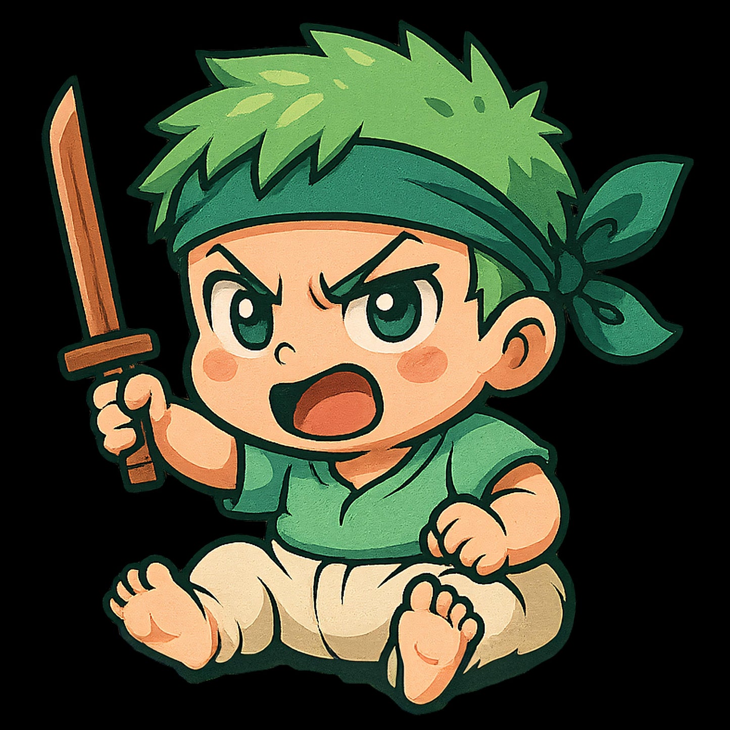 Digital Print Cute Baby Strawhats Pirates, One Piece Anime, Printable, DIY Crafts, Scrapbooks, Car Decals, Stickers, Quality Fast Download